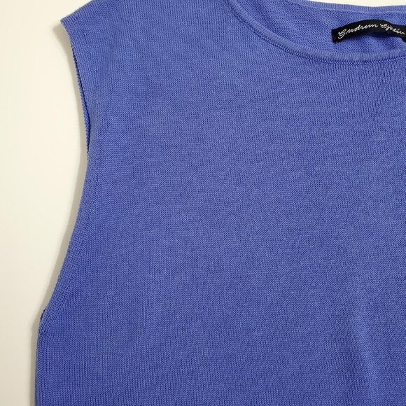 Gudrun Sjoden Womens 2 Piece Set Iris Tunic Dress Cardigan M Blue Floral Pockets - Picture 12 of 16